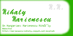 mihaly marienescu business card